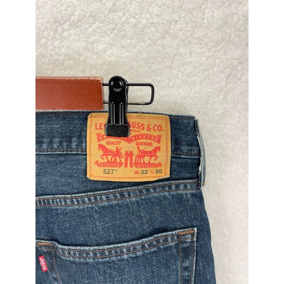 Levi’s 527 Jeans Men’s Blue Bootcut Denim Red Tab Western Cowboy Classic 32x30 - Picture 8 of 10